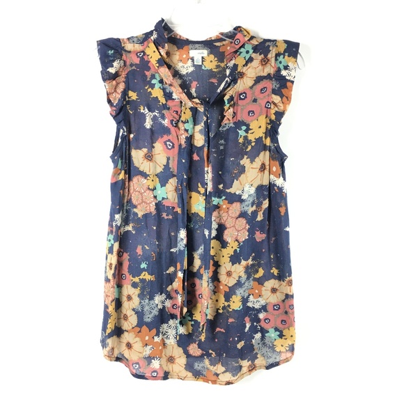 Odille Tops - Odille Anthropologie Womens Floral Print Blouse